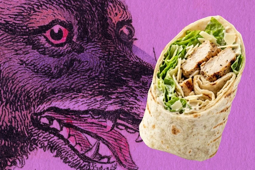 The diabolical, millennial obsession with chicken Caesar wraps